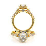 Verragio Renaissance-903 Halo Diamond Engagement Ring 0.50 Ct.(Available in Oval & Pear)