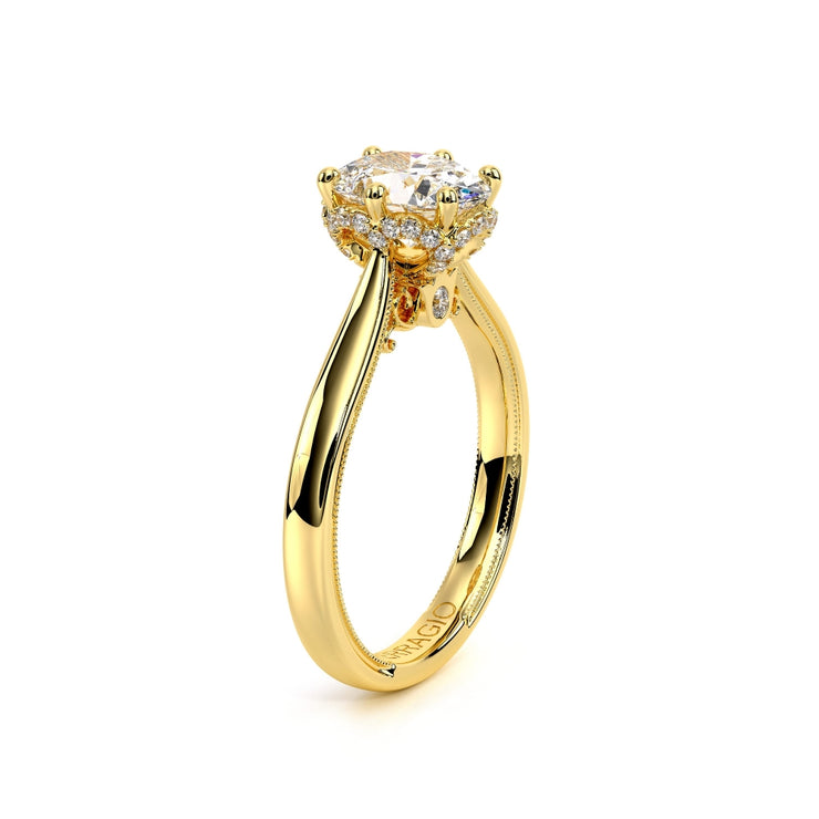 Verragio Renaissance 942OV Solitaire Oval Cut Diamond Engagement Ring 0.15 Ct.