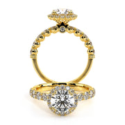 Verragio Renaissance 954-R25 0.95ctw Round Halo Side-Diamond Engagement Ring