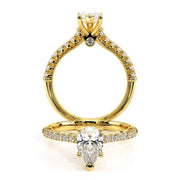 Verragio Renaissance-955-1.7 0.35ctw Round Solitaire Side-Stone Engagement Ring (Oval, Princess or Pear Cut)