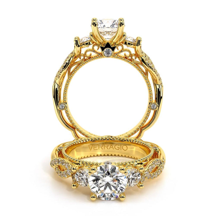 Verragio VENETIAN 5013 Three Stone Diamond Engagement Ring 0.45TW (available in Round, Princess, Pear and Oval)