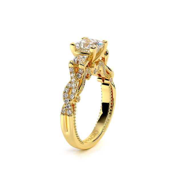 Verragio-Insignia 0.60ctw 3-stone Princess cut Fancy Twist band Engagement Ring
