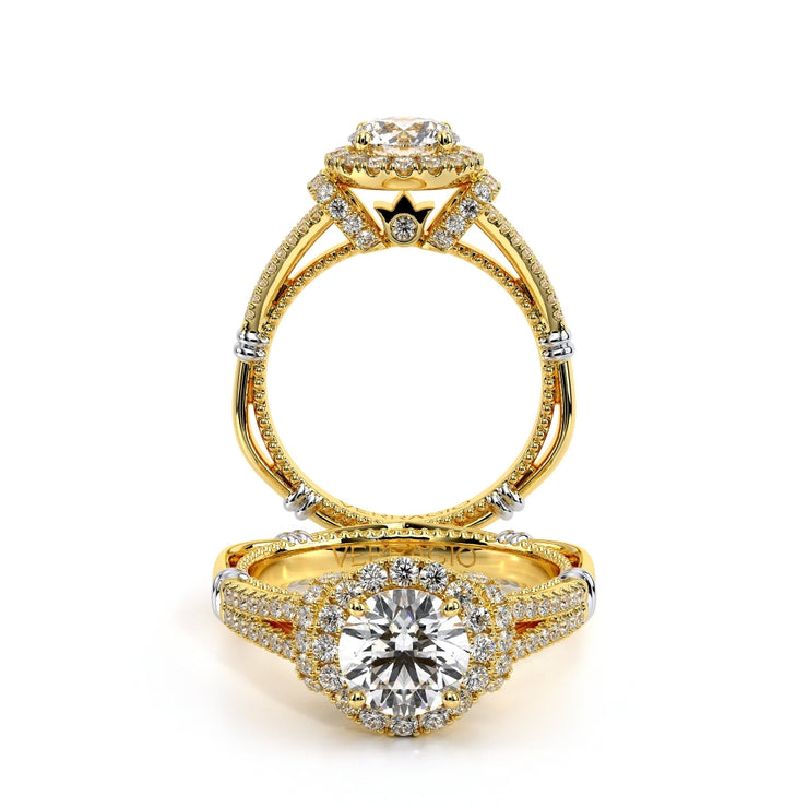 Verragio PARISIAN-117 Pave Princess Halo Diamond Engagement Ring 0.30TW (Round, Oval & Cushion)