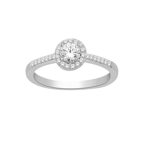 14K White Gold  0.33ctw  Fancy Diamond Ring