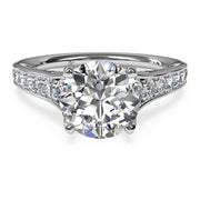 Ritani 1RZ2378 14K White Gold 0.48ctw Round Solitare Diamond  Engagement Ring | Fame Diamonds