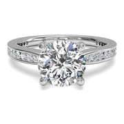 Ritani 1RZ3447 14K White Gold 0.38ctw Solitare Diamond Engagement Ring | Fame Diamonds