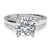 Ritani 1RZ7231 14K White Gold Solitaire Diamond Engagement Ring | Fame Diamonds