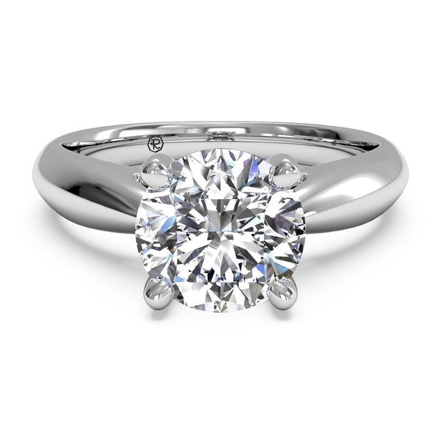 Ritani 1RZ7241 14K White Gold Solitaire Diamond Engagement Ring | Fame Diamonds