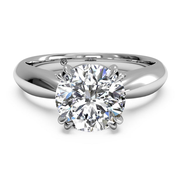 Ritani 1RZ7242 14K White Gold Classic Solitaire Diamond Engagement Ring | Fame Diamonds