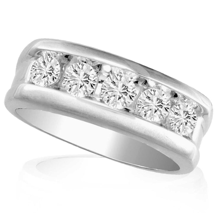 14K  1.00CT DIAMOND  MEN'S BAND