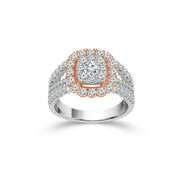RE-10550A68T4DDI -  14k 2T  2.00ctw  diamond fancy ring