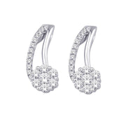 10K White Gold 0.33 Ctw. Diamond Stud Earrings