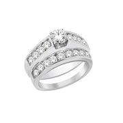 1.00-ctw-Round-Brilliant-Center-Multi-stones-Engagement-Diamond-Ring-Set-Fame-Diamonds