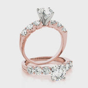 Prong Set Round Diamond Engagement Ring (1.1 CTW)