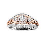 14-K-White-Gold-1.02ctw-Multistones-Engagement-Diamond-Ring-Fame-Diamonds 