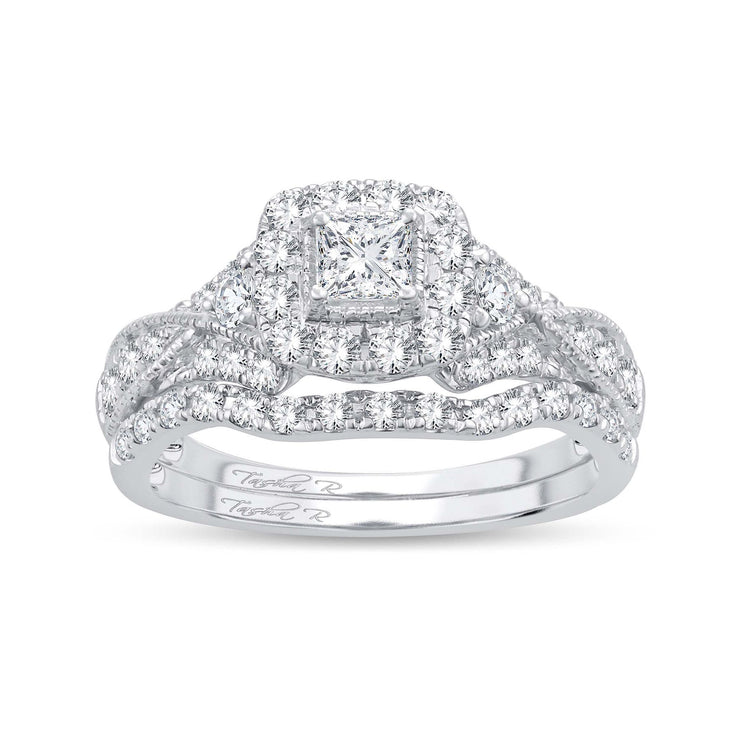 14K 1.00CTW PRINCESS CUT DIAMOND RING