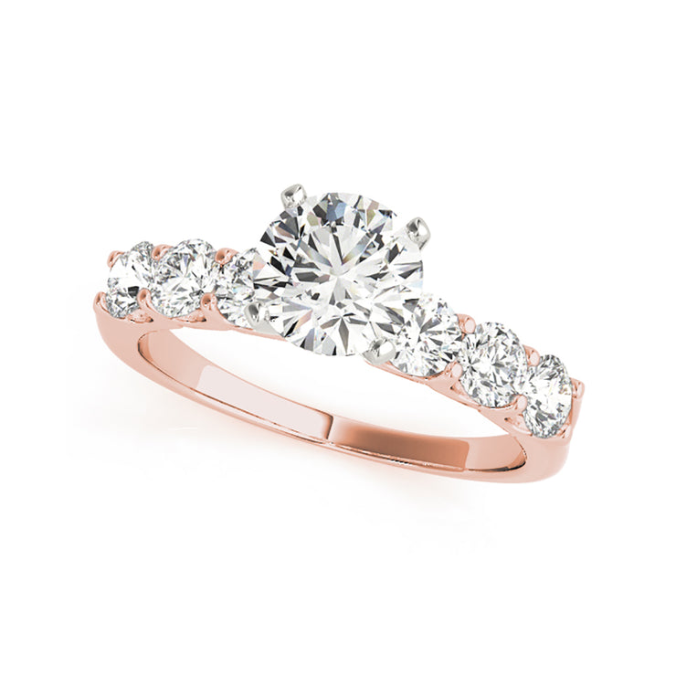Prong Set Round Diamond Engagement Ring (1.1 CTW)