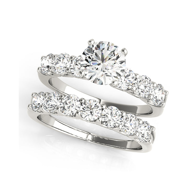 Prong Set Round Diamond Engagement Ring (1.1 CTW)