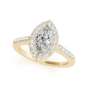 Marquise Halo Diamond Engagement Ring (0.69 CTW)