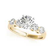 Round Brilliant Cut Single Prong Set Diamond Engagement Ring(  1.1 CTW)