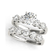 Round Brilliant Cut Single Prong Set Diamond Engagement Ring(  1.1 CTW)