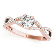 Symbolic Infinity Round Brilliant Cut Diamond Engagement Ring(  0.68 CTW)