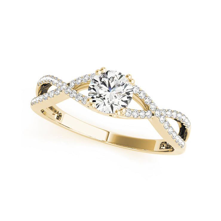 Symbolic Infinity Round Brilliant Cut Diamond Engagement Ring(  0.68 CTW)