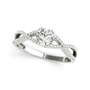 14K White Gold Infinity Engagement Ring (0.68 CTW)