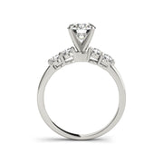 5-stone Solitiare Side-Diamond Engagement Ring(  2.1 CTW)