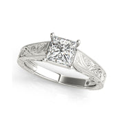 Princess-cut-carved-wide-band-engagement-ring-Fame-Diamonds