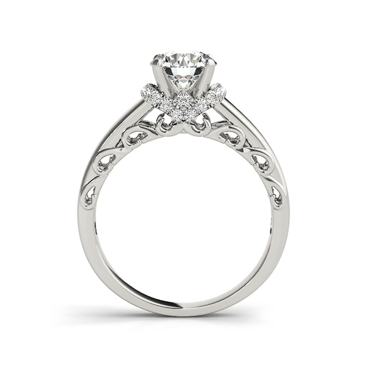 Round Cut Solitaire Diamond Engagement Ring(  0.65 CTW)