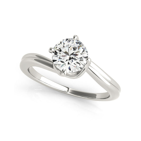 Perfectly Design Round Brillaint Cut Solitaire Diamond Engagement Ring(  0.5 CTW)