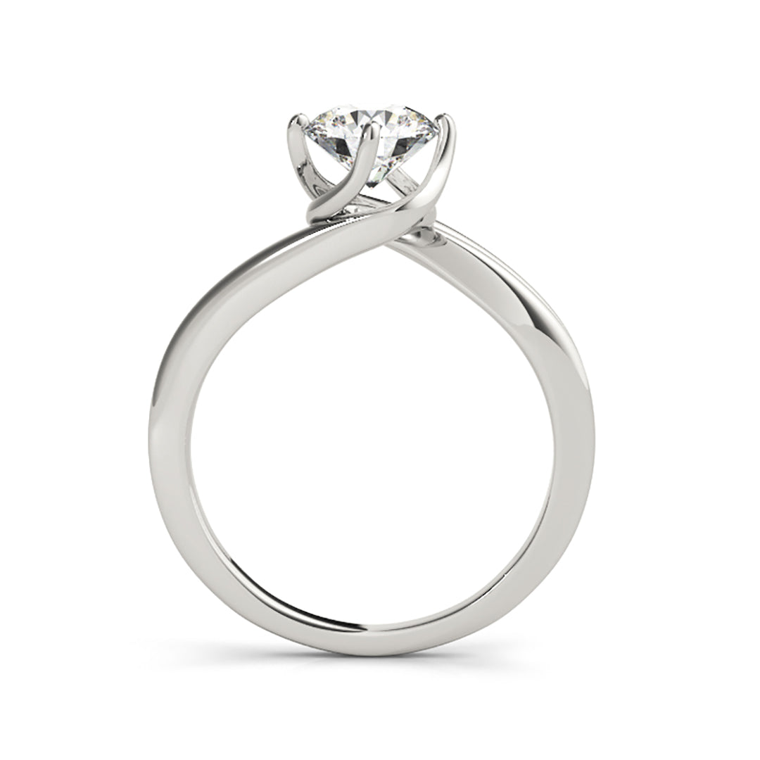 Perfectly Design Round Brillaint Cut Solitaire Diamond Engagement Ring(  0.5 CTW)