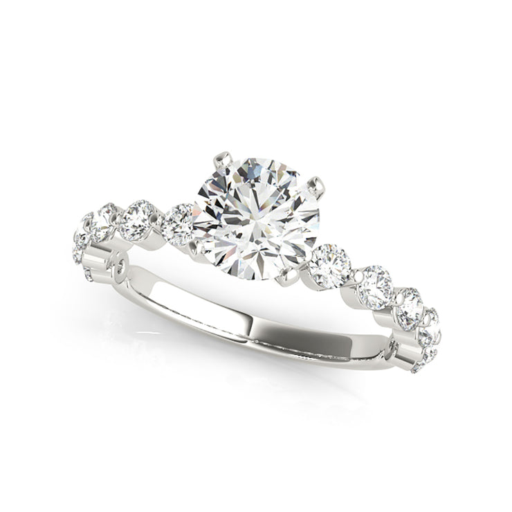 Floating diamond hotsell engagement ring