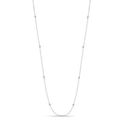 14K 0.72CT White Gold Diamond By-Yard Necklace