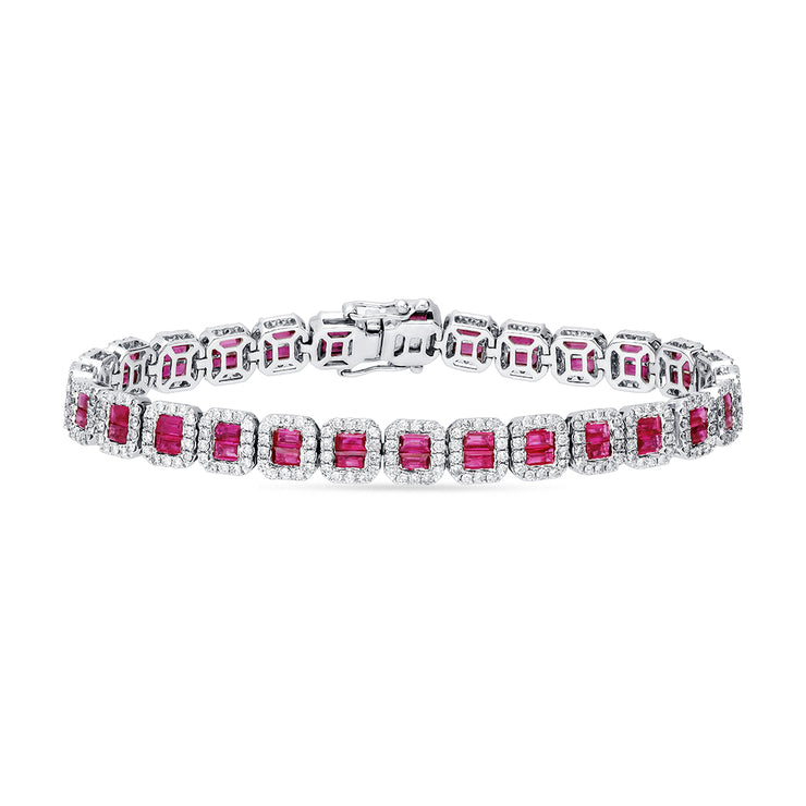 14K 2.72CT DIAMOND  BANGLE