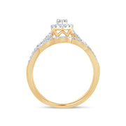 14K 1.00CTW PRINCESS CUT DIAMOND RING