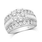 10K White Gold 1.00ctw Magnificent Multi Diamond Engagement Ring