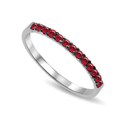 14K White Gold 1/4 Ct Machine Band