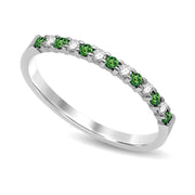 14K White Gold Diamond Machine Modern Band
