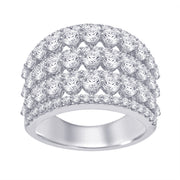 14K White Gold 3 Ct.Tw. Diamond Band