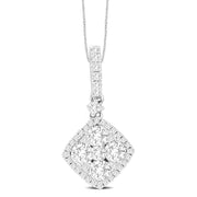 14K White Gold 5/8 Ct.Tw.Diamond Fashion Pendant