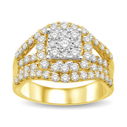 14K White Gold 1 9/10 Ct.Tw. Diamond Engagement Ring