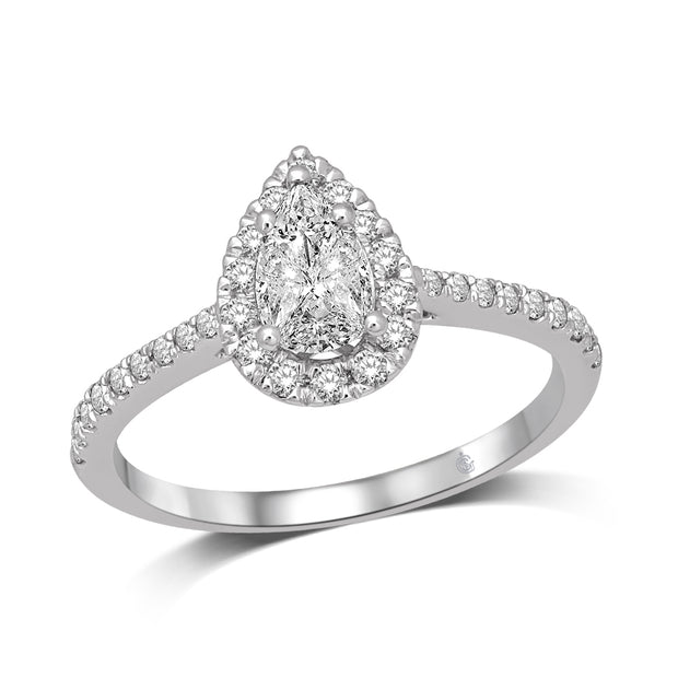 14K-White-Gold-0.6ctw-Pear-Shape-Halo-Engagement-Diamond-Ring-Fame-Diamonds