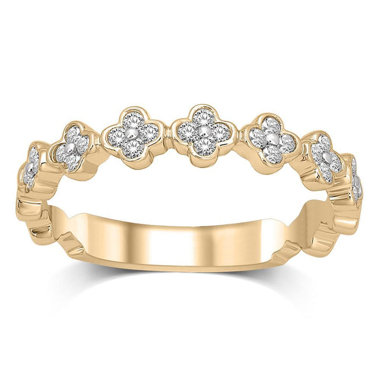 14k-yellow-gold-1-4-ct-tw-diamond-stackable-clover-design-band-fame-diamonds