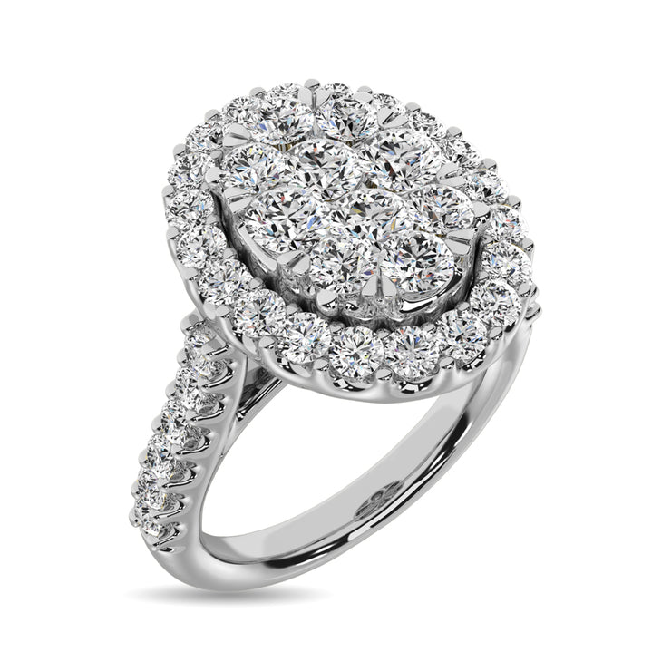 14K White Gold 3/4 Ctw Diamond Fashion Ring