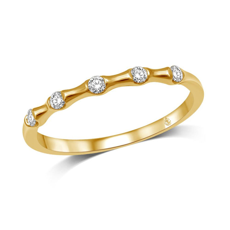 14k-yellow-gold-5-diamond-stackable-modern-band-fame-diamonds
