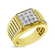 10K White Gold 1 Ct.Tw. Diamond Men's Fashion Ring
