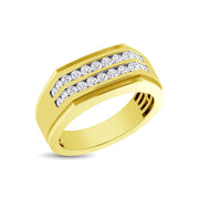 10K White Gold 1/2 Ct.Tw. Diamond Men's Ring
