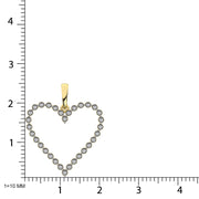 Sterling Silver 1/10 Ct.Tw. Diamond Heart Pendant